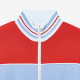 F+ LINE COLOR BLOCK KNIT TRACK TOP - 03
