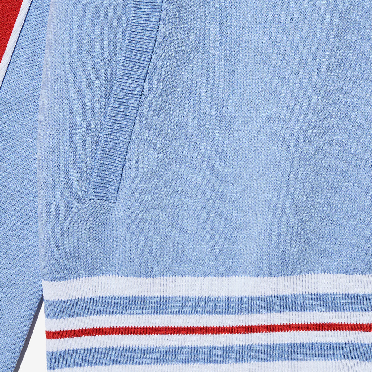 F+ LINE COLOR BLOCK KNIT TRACK TOP - 06