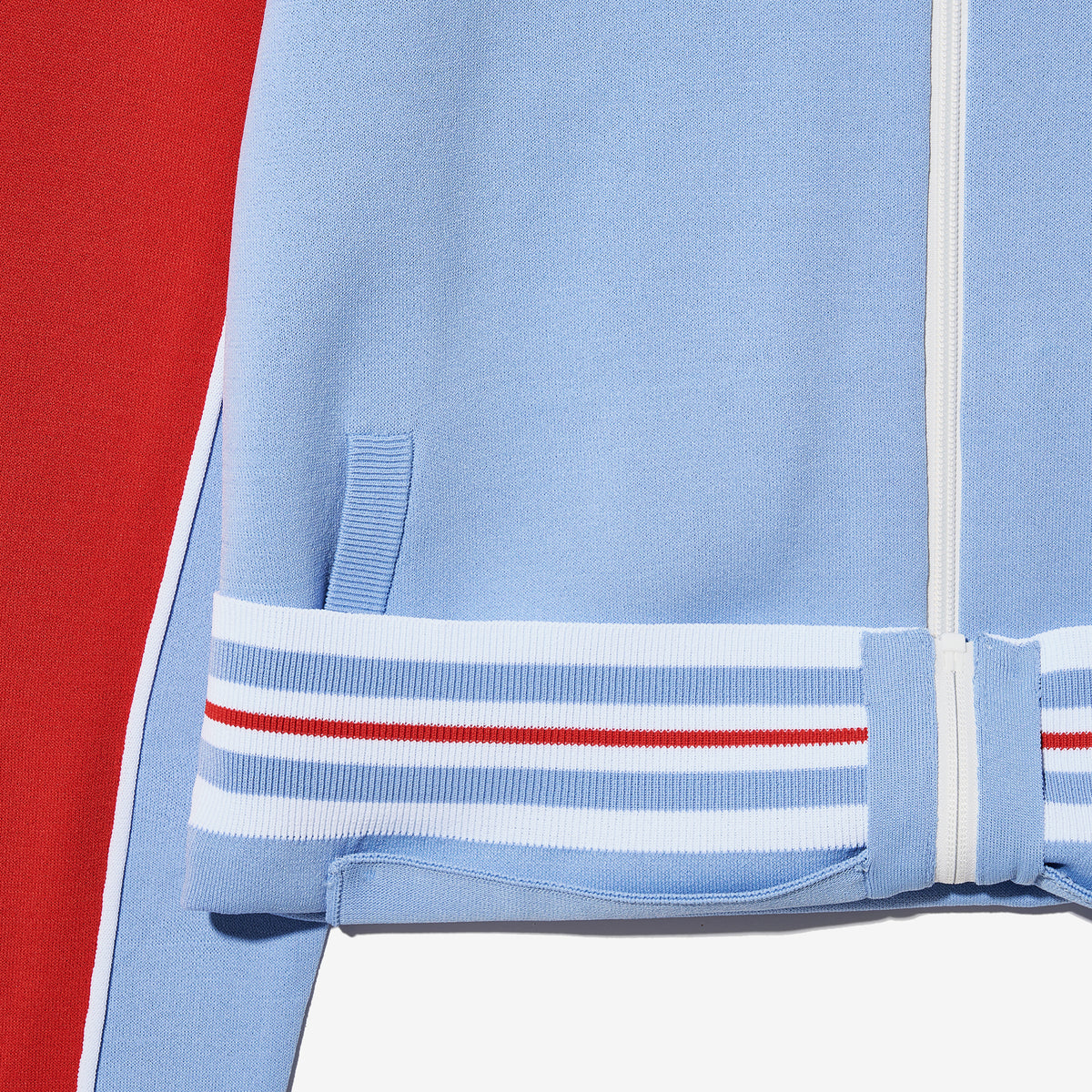 F+ LINE COLOR BLOCK KNIT TRACK TOP - 07