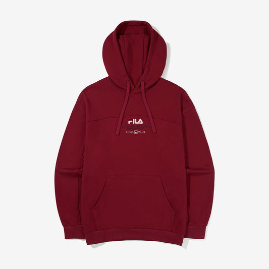 컬러블럭 로고 후드티 - 01