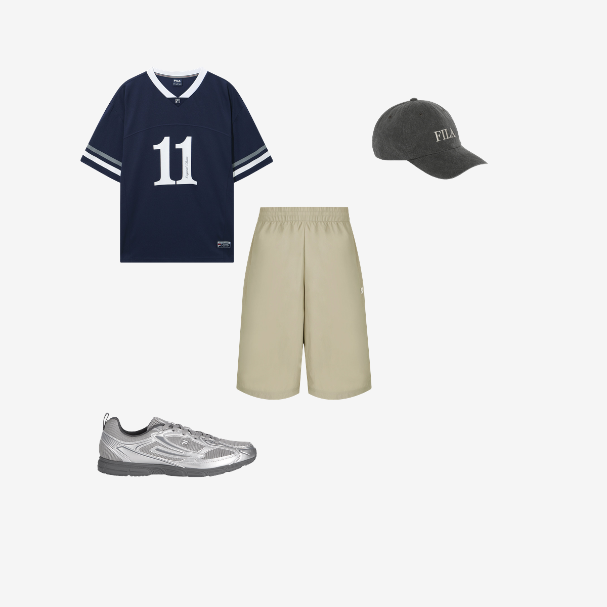 휠라 인터런 슬릭 실버문